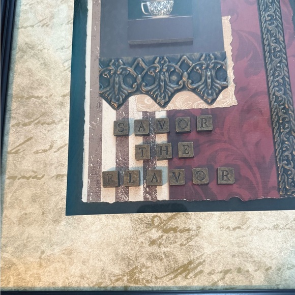 John Hopper Wall Art-Set of 2, 11X14 Burgundy & Cream - Picture 4 of 12